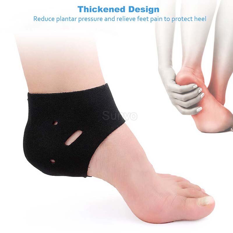 Sunvo Plantar Fasciitis Socks for Achilles Tendonitis Calluses Spurs Cracked Pain Relief Heel Pad Men Women Insert Sock Foot Pad