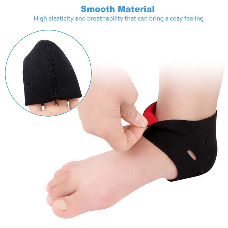 Sunvo Plantar Fasciitis Socks for Achilles Tendonitis Calluses Spurs Cracked Pain Relief Heel Pad Men Women Insert Sock Foot Pad