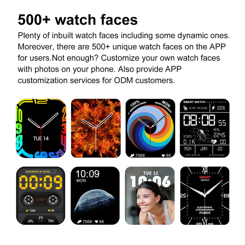 For Xiaomi Smart Watch Series 7 Bluetooth Call Wireless Charging Track Waterproof Smartwatch For Android iOS Watch for Women Men