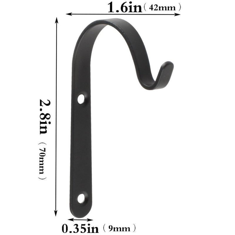 Conjunto Suporte De Pendurar De Metal Em Formato De J - IMPORTINFINITE