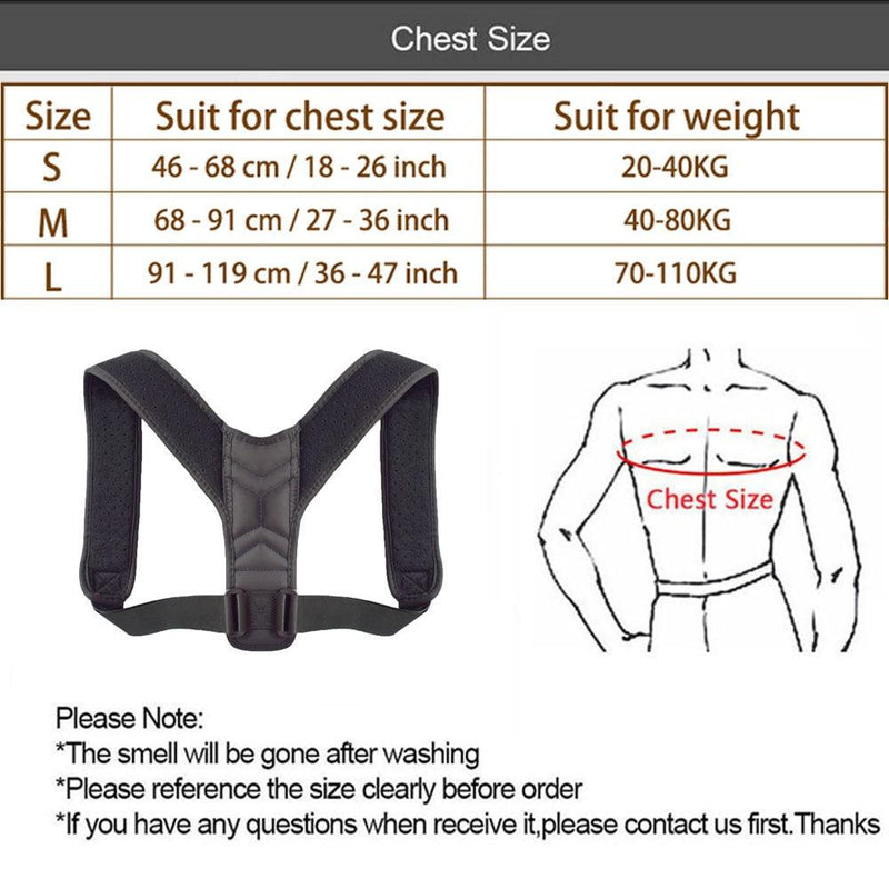 Cinta Corretor Postural Suporte Ajustável - IMPORTINFINITE