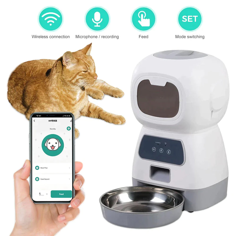 Alimentador Automático para Cães e Gatos - IMPORTINFINITE